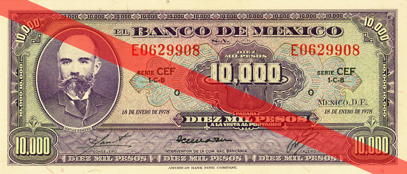 На жаль, на той момент країна оголосила дефолт за зовнішнім боргом, тому мексиканський песо, що вважався найстабільнішою валютою Латинської Америки, був виключений з ринкових торгів на ринку Форекс і з'явився там лише в 1990-і роки